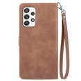 thumbnail image 3 of for Samsung Galaxy A52 5G Case, Wallet for Women Men, Durable PU Leather Magnetic Flip Lanyard Strap Wristlet Zipper Card Holder Wallet Phone Case for Samsung Galaxy A52 5G 6.5",Brown, 3 of 13
