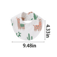 thumbnail image 4 of Yoyauz Organic Baby Bib Soft Cotton Drooling And Teething Bib Suitable For Baby Girls And Boys Extra Absorbent, Easy To Clean And Put On And Take Off Suitable For Toddlers Newborns Babies 0-24 Months, 4 of 5