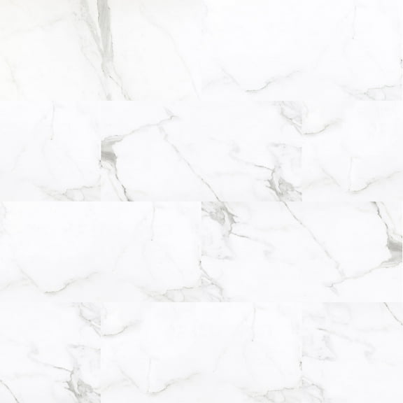 Calville Calacatta Roma 12.32 In. W X 24.29 In. L Rigid Core Click Lock Luxury Vinyl Tile Flooring