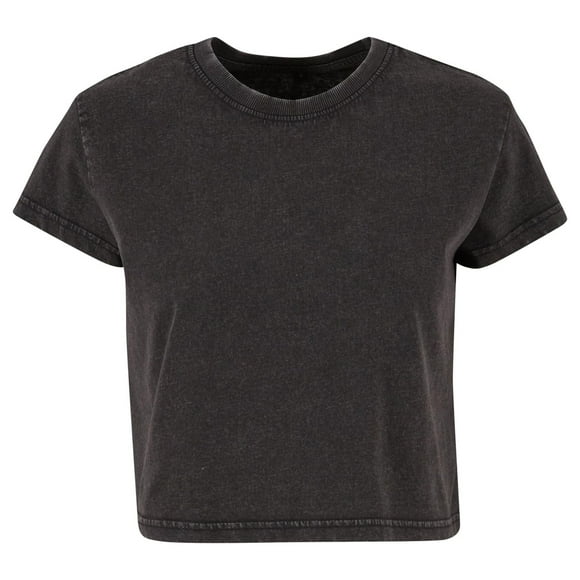 Build Your Brand Womens Vintage Cropped T-Shirt