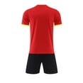 thumbnail image 2 of LWNYDPLSD Soccer Jerseys Set for Boys 2 Piece Summer Team Suit Kids School Uniforms Personalized Shirts Gym Training Mesh Shorts Running Sports Outfits for Basketball Running Toddler Clothes, 2 of 5