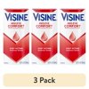 (3 pack) Visine Red Eye Comfort Redness Relief Eye Drops, 0.5 fl. oz