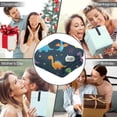 thumbnail image 5 of Wearable Blanket,DarkBlue Cartoon Dinosaurs SpeechBubbles Pattern Hooded Wearable Flannel Blanket for Adults & Teens,Winter Poncho Shawl Wrap Cape Cozy Anti-Pill,50"x60", 5 of 5