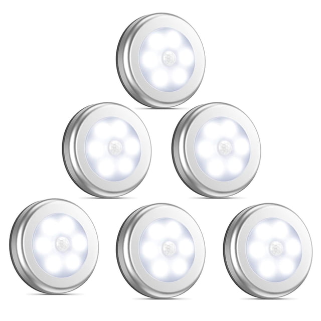 Yeacher 6Light-Emitting Diode Human Body Induction Lamp Closet Corridor Toilet Intelligent House Light