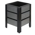 thumbnail image 4 of Grapevine Faux Wood Planters with Metal Frame, Square, 2 Pack, 4 of 7
