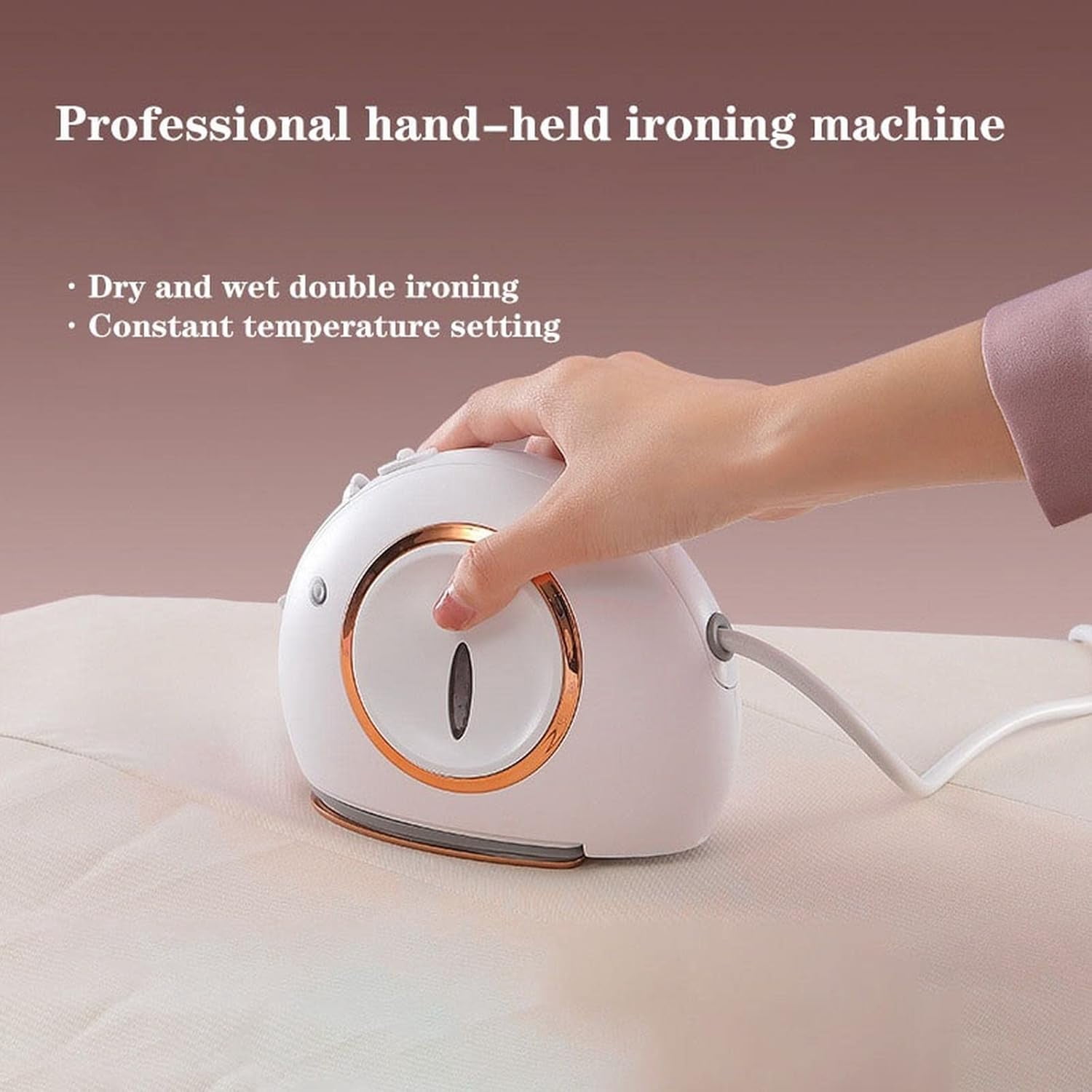 Irons, Mini Electric Handheld Steam Iron 800W Wrinkle Remover Clothes Garment Steamer Hanging Machine Portable Mini Electric Iron Iron