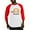 Red/White, variant on CafePress - Make Ramen Baseball Jersey - Cotton Baseball Jersey, 3/4 Raglan Sleeve Shirt