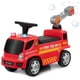 thumbnail image 1 of Costway Coche Deslizante para Niños de 18-36 Meses Coche de Bomberos con Burbujas Faros y Sonidos de Sirena y Música 86 x 28 x 48,5 cm Rojo, 1 of 10