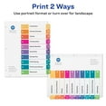 thumbnail image 5 of (2 pack) Avery Ready Index 10 Tab Dividers, Customizable TOC, 6 Sets (11188), 5 of 10