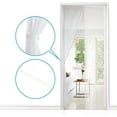thumbnail image 2 of Magnetic Door Screen, Ultra Fine Mesh, Powerful Magnets, Complete Installation Kit, Adhesive and Hook & Loop Tape Included - 80x210cm, White, 2 of 5