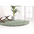 thumbnail image 4 of Unique Loom 3146043 5 x 5 ft. Davos Shag Round Rug, Sage, 4 of 5