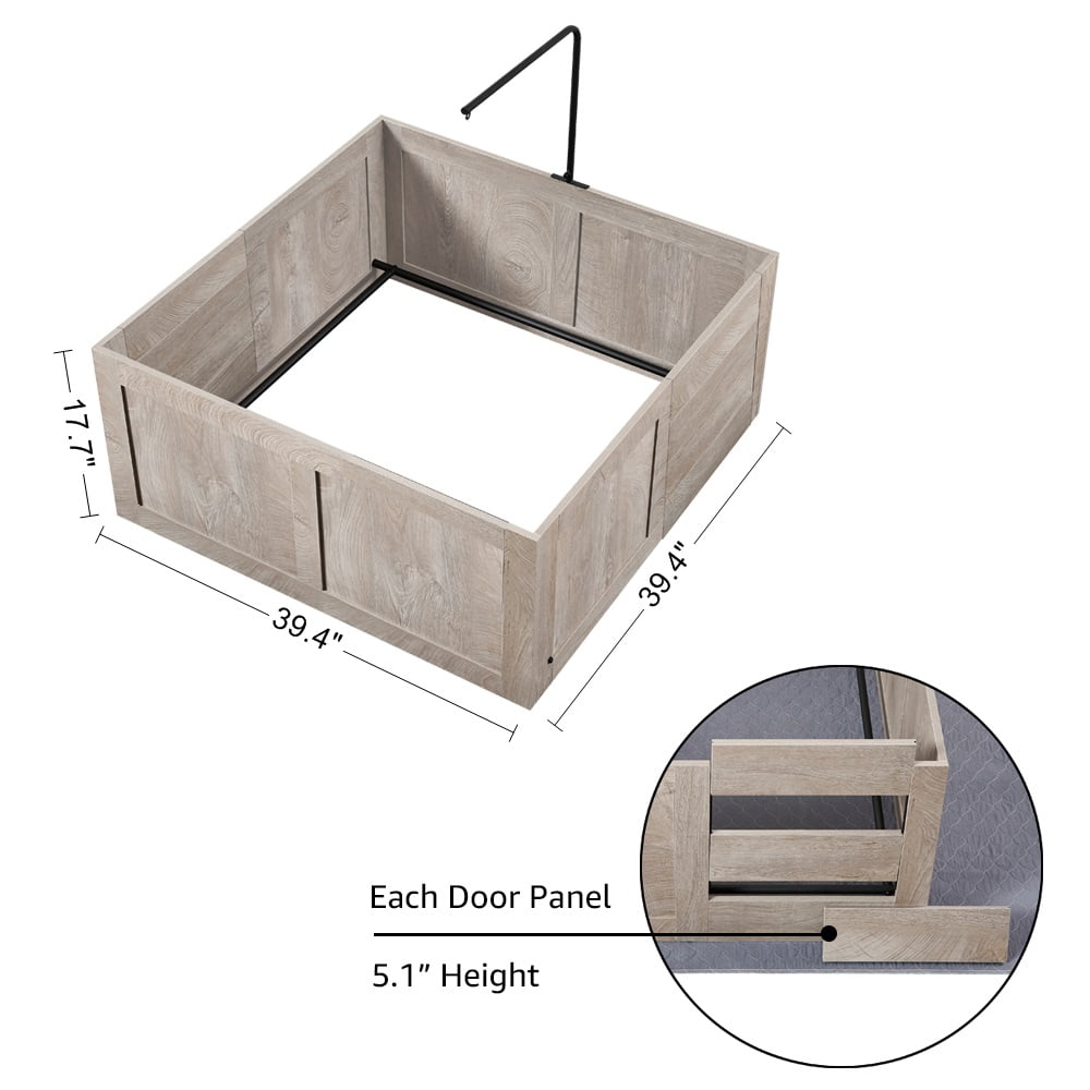 Unipaws Whelping Box for Dogs, Small Medium Breed Whelping Pen, Dog Puppy Pen