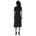thumbnail image 5 of Moomaya Womens Solid Long Shirt Dress w/ Buttons Casual Loose Fit Tshrit Dresses, 5 of 7