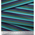 thumbnail image 2 of Soimoi Cotton Voile Fabric Horizontal Stripe Print Fabric by The Yard 42 Inch Wide, 2 of 3
