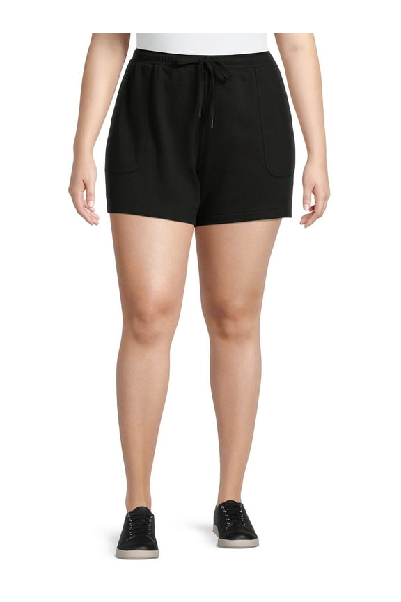 Terra and Sky Women's Plus Size Pull-On Knit Shorts