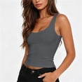 thumbnail image 5 of Rvasteizo Women V Neck Sleeveless Ribbed Knit Tank Top with Short Length for Slim Daily Summer Casual Outfit, 5 of 5