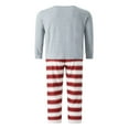 thumbnail image 4 of Famille Correspondant Pyjama d'Automne Ensembles Manches Longues O Hauts de Cou + Pantalons Rayés Ou Manches Longues Combinaison Rayée, 4 of 8