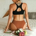 thumbnail image 4 of Gibobby Pantys para Mujer Braguitas bikini sin costuras para mujer Calzoncillos invisibles elásticos suaves No Show Hipster Ropa interior（Café， L), 4 of 5