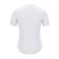 thumbnail image 5 of CFLVAEK Long Shirts for Men Big and Tall Short Sleeve Shirt Slim Fitted Round Neck Tops Casual Summer Solid Color T Shirts White XXXXL, 5 of 7