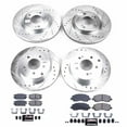 thumbnail image 3 of Power Stop Front and Rear Ceramic Brake Pad and Drilled & Slotted Rotor Kit K2809, 3 of 10