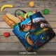 thumbnail image 5 of Fotbe Ice Blue Ocean Sea Turtle Bolsa Tote con Estampado para Mujer, Bolsos con Cremallera, Bolsa de Hombro Casual de Gran Capacidad con Bolsillos Internos, 5 of 7