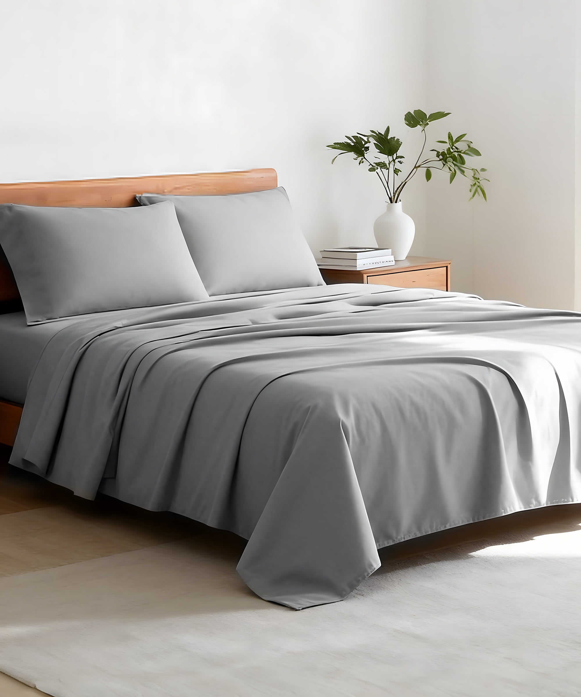 Threshold Queen Size 500 Thread Count Tri-Ease Bed Sheet Set in