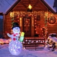 thumbnail image 5 of 5ft Christmas Inflatables Blow Up Yard Decorations, Upgrade Snowman Xmas Inflatable with Rotating LED Lights for Indoor Outdoor Yard Garden Christmas Decorations, 5 of 10