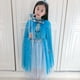 thumbnail image 3 of Chal Congelado Elsa Capa Princesa Sophia Niña Halloween Niños Vestir Fiesta De Cumpleaños cosplay Disfraz, 3 of 4