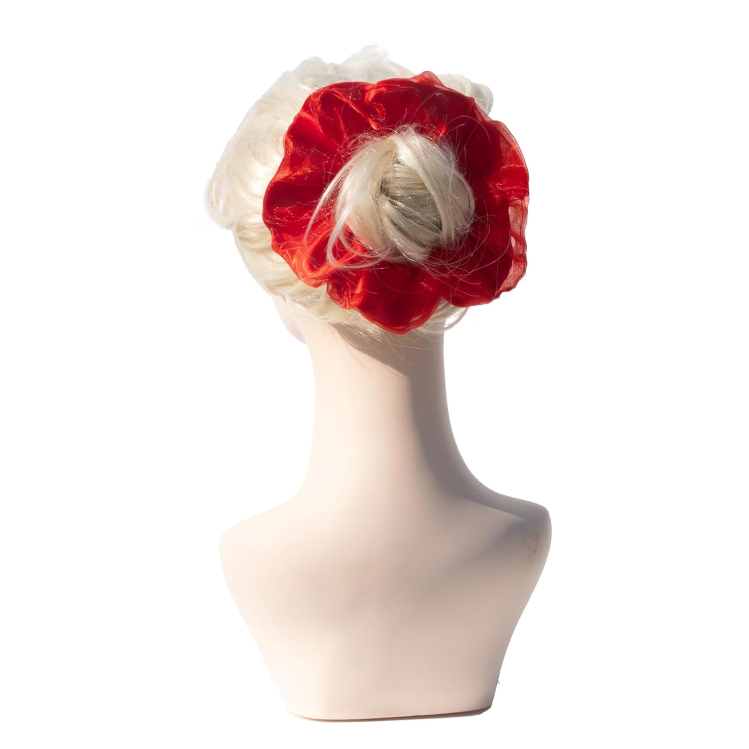 -Red Scrunchies for Hair Scrunchies for Women1pcs Large Scrunchies for Thin Hair