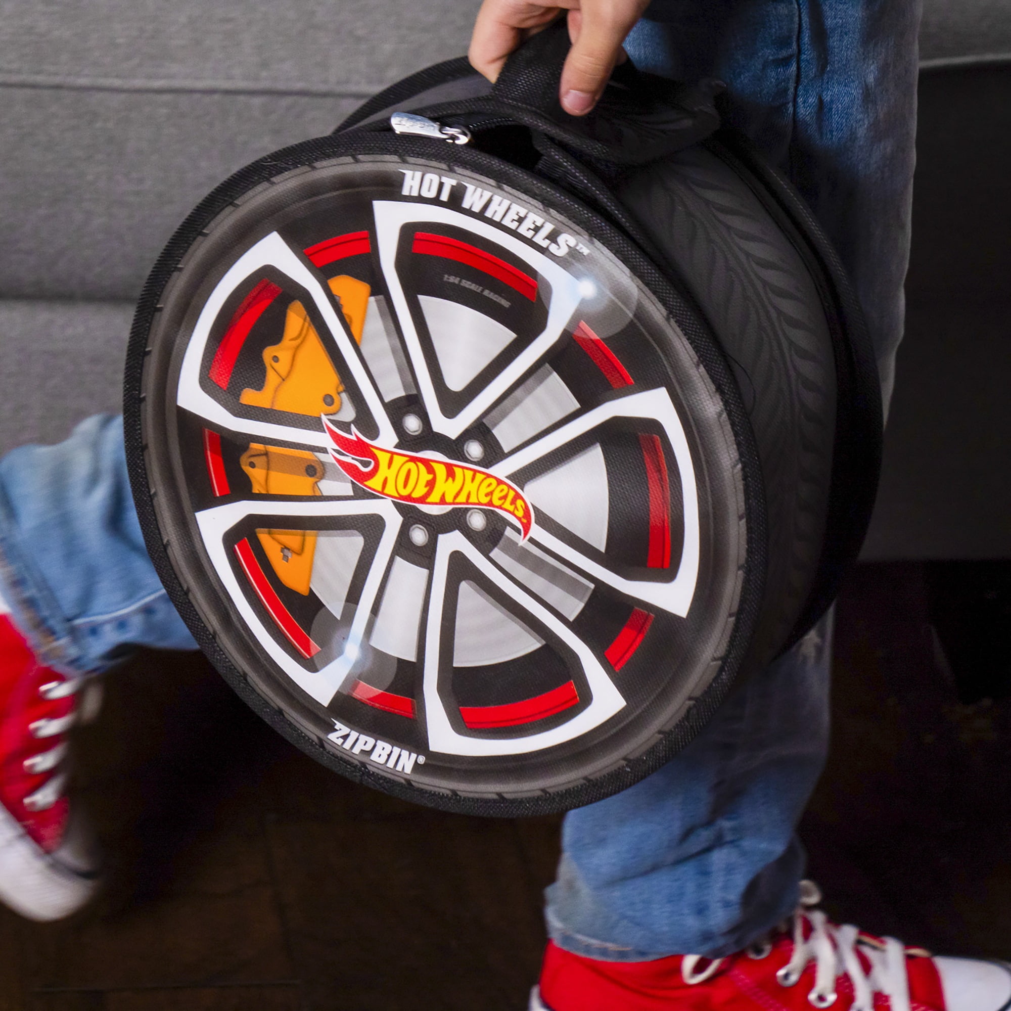 ZipBin Hot Wheels: Wheelie Track Pack Storage Case & Racetrack Mat