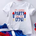 thumbnail image 4 of UngA Baby Fourth of July Outfit Girl Birthday Outfit American Flag Romper+Ruffle Tulle Skirt+Headband Independence Day 3Pcs Set (White,18-24 Months), 4 of 4
