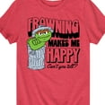 thumbnail image 3 of Sesame Street - Frowning Makes Me Happy - Toddler and Youth Short Sleeve Graphic T-Shirt, 3 of 5