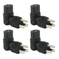 thumbnail image 2 of PDU Power Plug Adapter, 5-15P To IEC320 C13 Converter 4pcs 90 Degree Male To Female Standard  For Laptop Power Adapters, 2 of 8