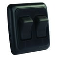 thumbnail image 2 of JR Products 12235 On/Off Switch with Bezel - Double Switch, Black, 2 of 2