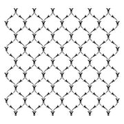 Victoria Scroll All Over Wall Stencil (10 mil Plastic) | FS126 by Designer Stencils | Decor Stencils for Painting on Wood, Wall, Tile, Canvas, Paper, Fabric, Furniture and Floor | Reusable Stencil