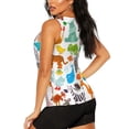 thumbnail image 3 of Lsque Animals Printed Workout Tank Tops for Women, Athletic Sports Tank Tops, Compression Sleeveless Dry Fit Shirts,Sleeveless Yoga Shirt-X-Large, 3 of 9