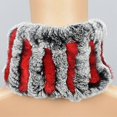 thumbnail image 3 of MIMIGO Handmade Rabbit Fur Women Winter Knitted Rex Rabbit Neck Warmer Infinity loop Scarf Scarves For Women Ladies, 3 of 3