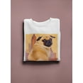thumbnail image 3 of Image Conscious Funny Pug Sweatshirt Womens -Porter Hastings Designs, Female x-Large, 3 of 4