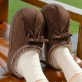 thumbnail image 5 of CHICVOMEY House Slippers for Women Warm Non-Slip Indoor Shoes with Bow Cozy Fleece-Lined Winter Slip-On Shoes for Women Non-Slip Comfortable House Shoes for Women, 5 of 6
