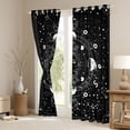 thumbnail image 3 of Homewish Moon Sun Blackout Curtains Set of 2 (52x84 Each) For Teens Boys Girls,Bohemian Theme Window Curtains,Starry Sky Curtains and Drapes,Luxury Bedroom Decor, 3 of 6