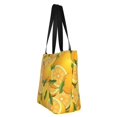 thumbnail image 4 of Haiem Yellow Limes Pattern Shoulder Bag - Durable and Spacious Tote Bag,Versatile Shopping Bag, 4 of 9