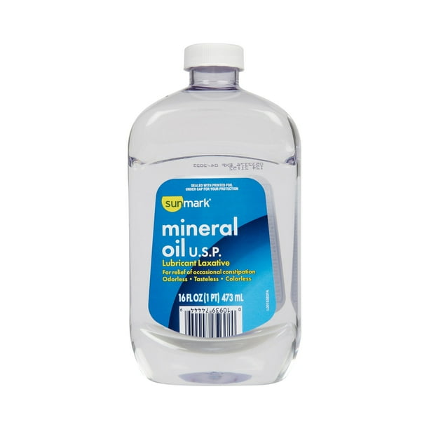 Sunmark Mineral Oil Laxative, Constipation Relief, Tasteless, 16 oz, 1