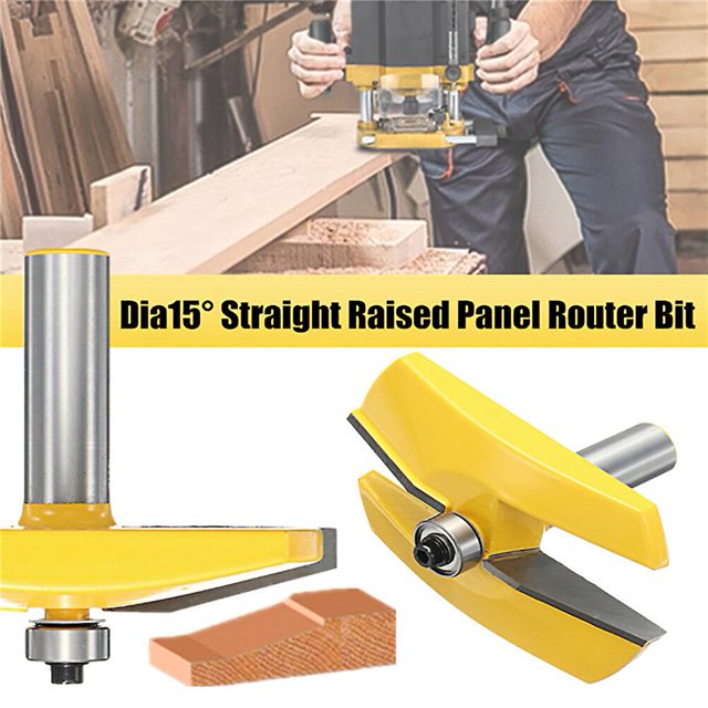 Herramienta de trabajo de madera YONGSHENG broca de enrutador de panel elevado recto 15 Vástago de 1/2 pulgada