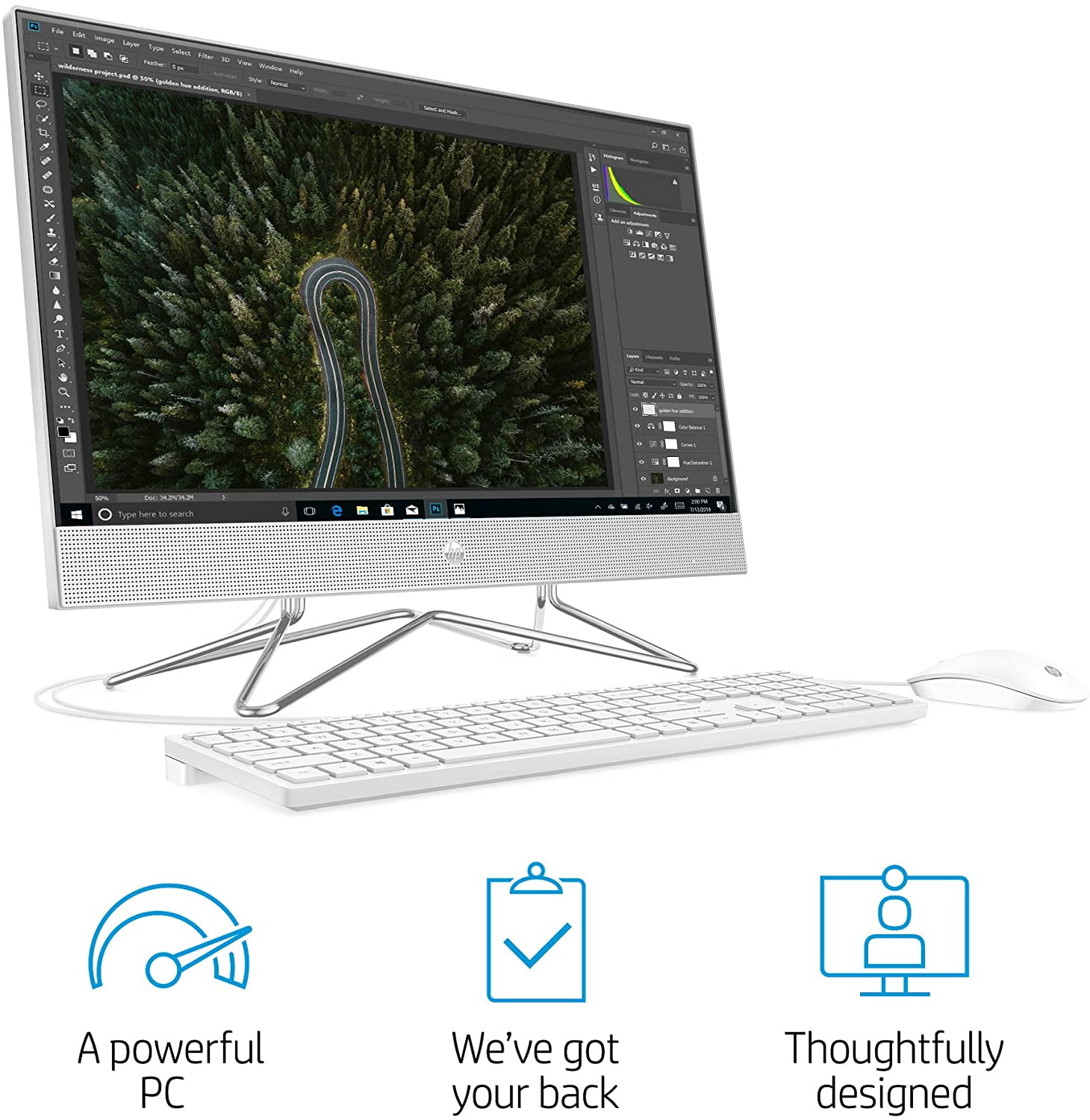 2020 Flagship HP 24 All in One Premium Desktop Computer 23.8
