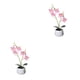thumbnail image 3 of Plantas Artificiales Inteprter Rosa 2Conjunto Decorativo, 3 of 6