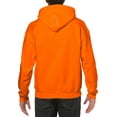 thumbnail image 2 of Gildan Men s Long Sleeve Front Pouch Pocket Hooded Sweatshirt 18500, 2 of 3