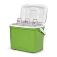 thumbnail image 3 of Igloo 28 qt. Hard Sided Ice Chest Cooler, Green and White, 3 of 7