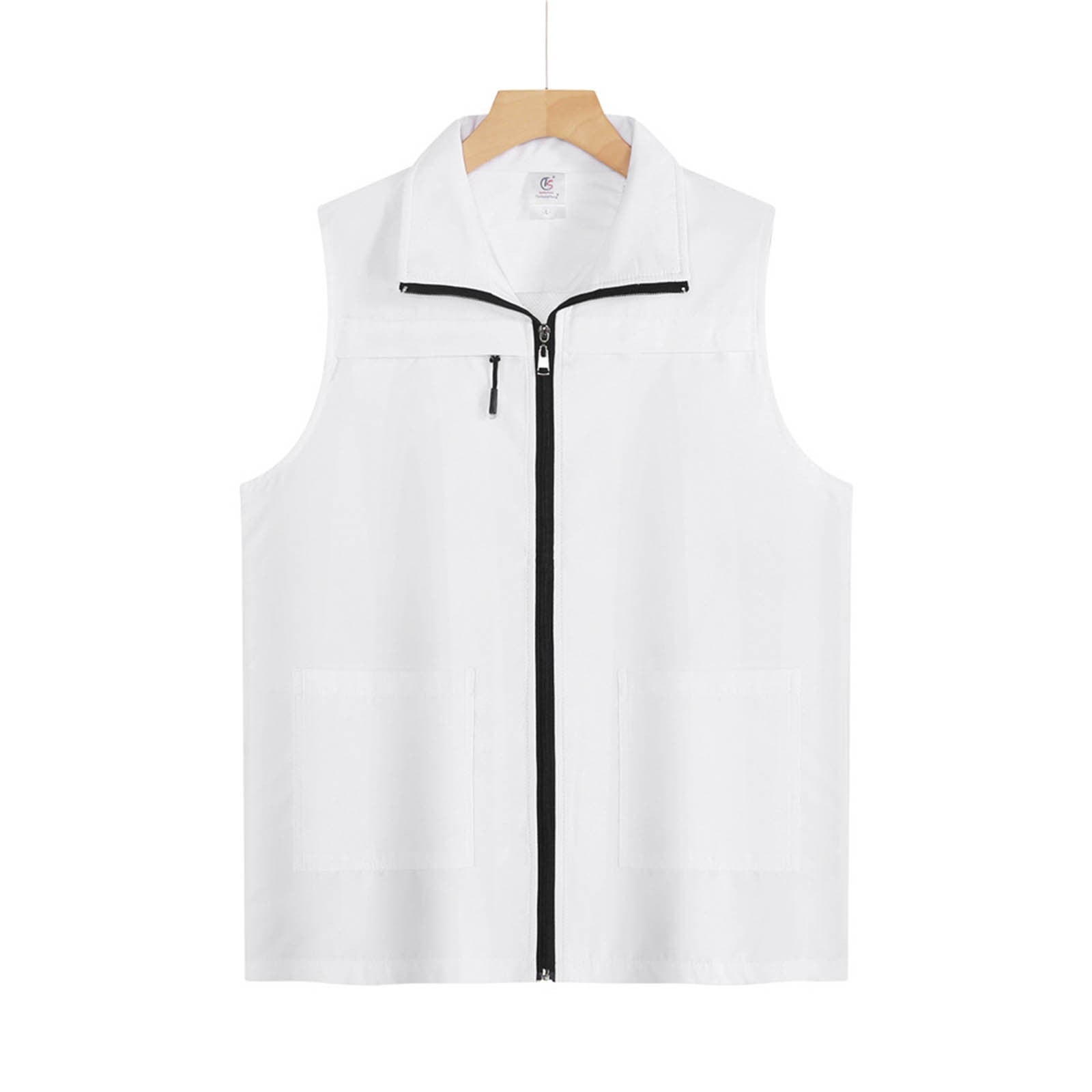 AnuYalue Mens Outdoor Vest Lightweight Softshell Full Zip Outerwear Breathable Sleeveless Jacket for Running Hiking Sports
