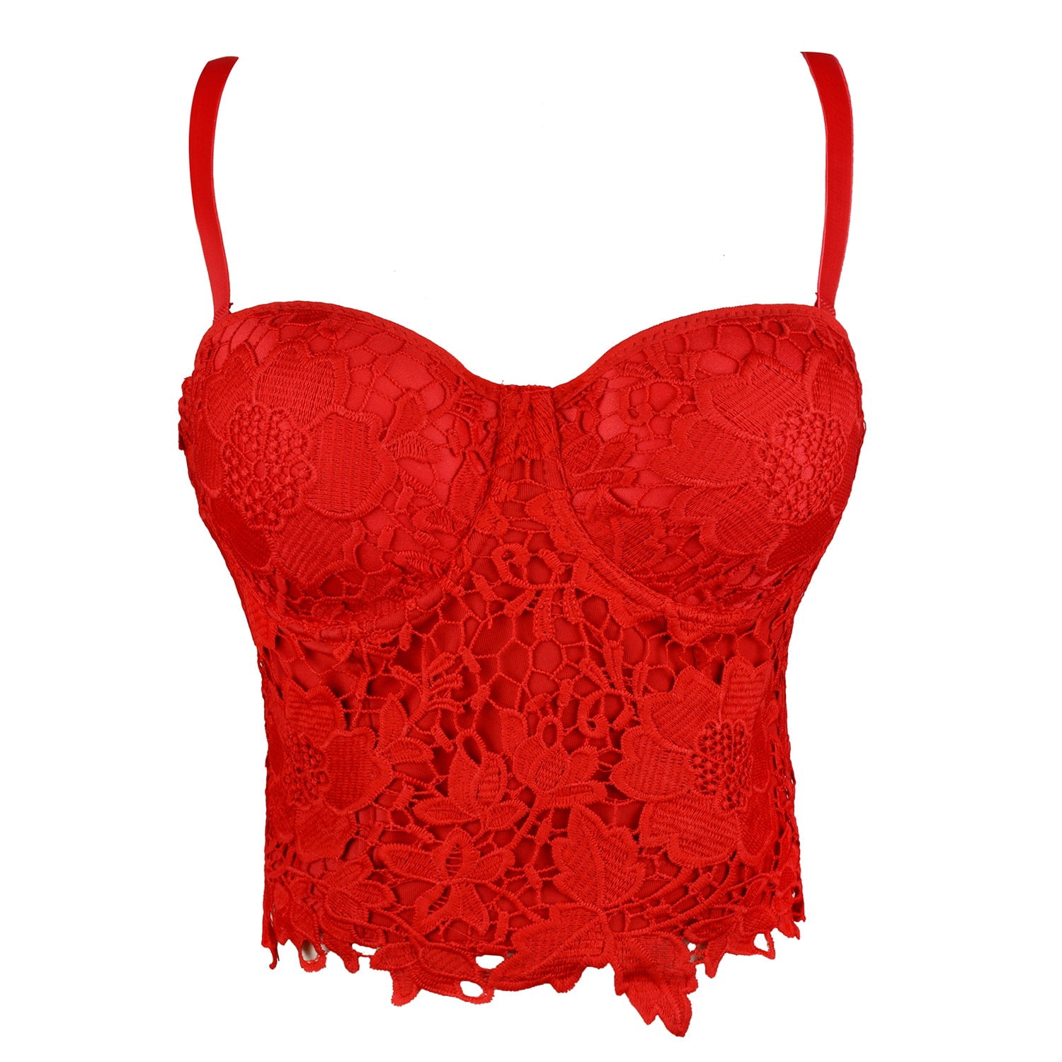 floral bustier crop top