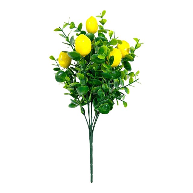 Rama de artificial Ramo de fruta Faux Realista Plant Flower para patio Decoración de la fiesta del jardín para el hogar